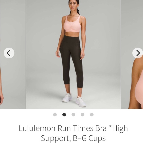 Lululemon Run Times High Support Bra
Melon Sorbet Size 34DD - Picture 2 of 8